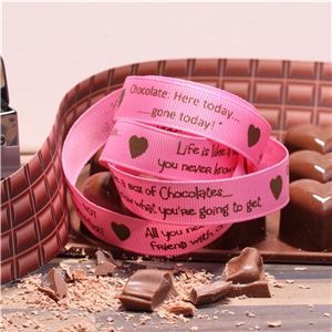Chocolate Ribbons - Sentiment Dk Marshmallow